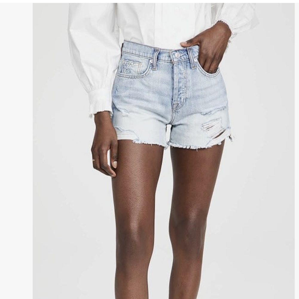 7 for all Mankind Monroe Cutoff Shorts, Size 23